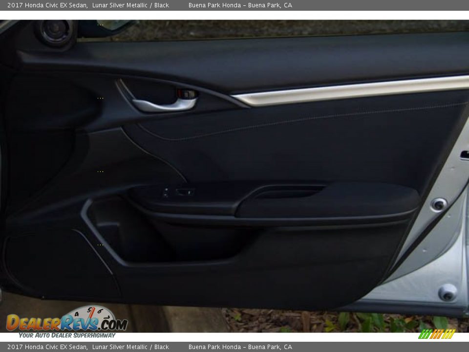 2017 Honda Civic EX Sedan Lunar Silver Metallic / Black Photo #36