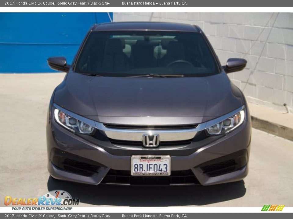 2017 Honda Civic LX Coupe Sonic Gray Pearl / Black/Gray Photo #7