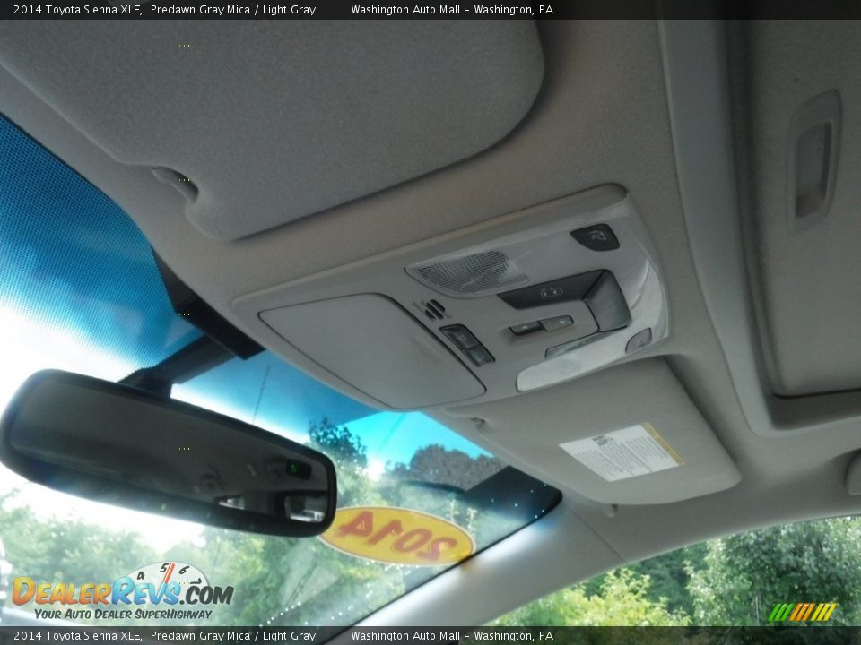 2014 Toyota Sienna XLE Predawn Gray Mica / Light Gray Photo #20