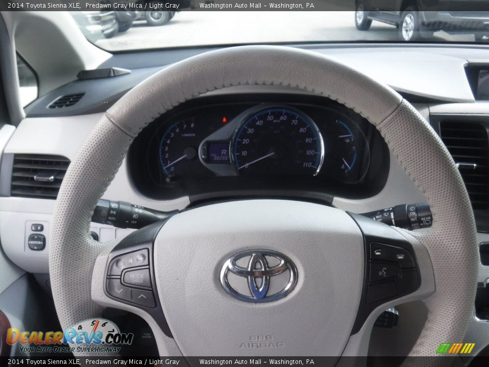 2014 Toyota Sienna XLE Predawn Gray Mica / Light Gray Photo #21