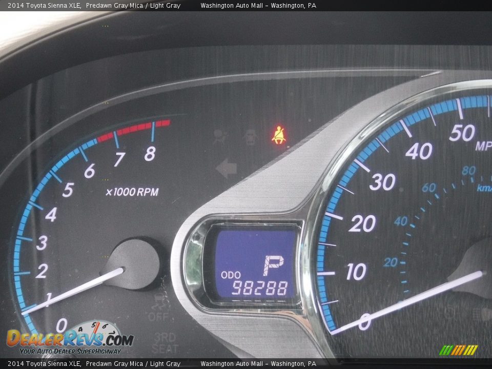 2014 Toyota Sienna XLE Predawn Gray Mica / Light Gray Photo #30