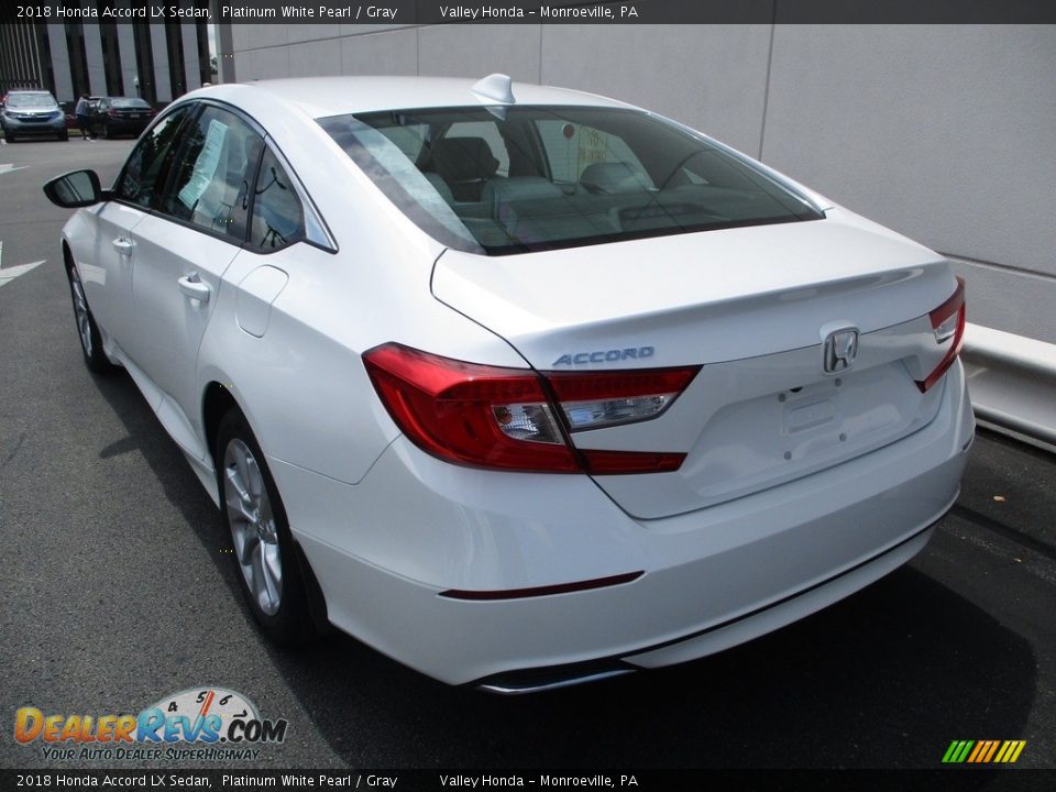 2018 Honda Accord LX Sedan Platinum White Pearl / Gray Photo #3