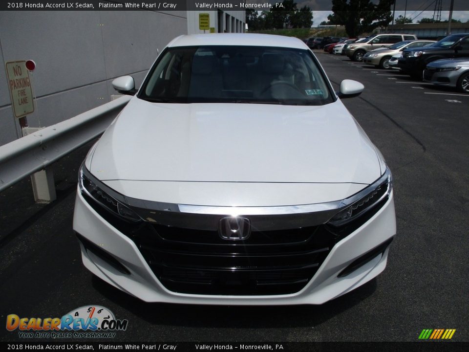 2018 Honda Accord LX Sedan Platinum White Pearl / Gray Photo #8