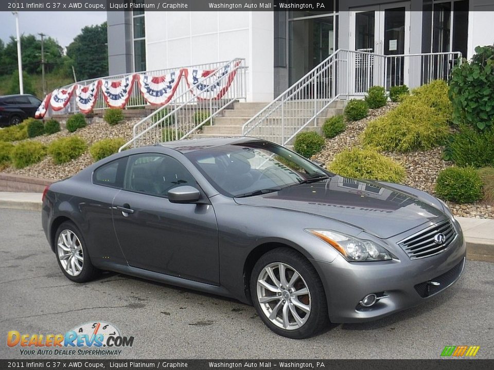 2011 Infiniti G 37 x AWD Coupe Liquid Platinum / Graphite Photo #1