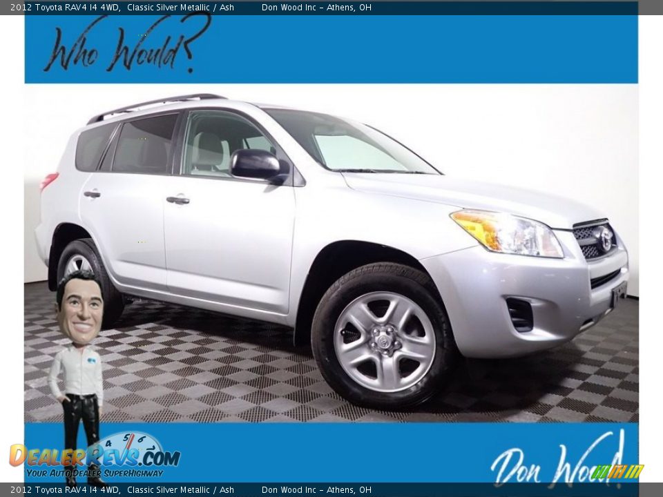 2012 Toyota RAV4 I4 4WD Classic Silver Metallic / Ash Photo #1