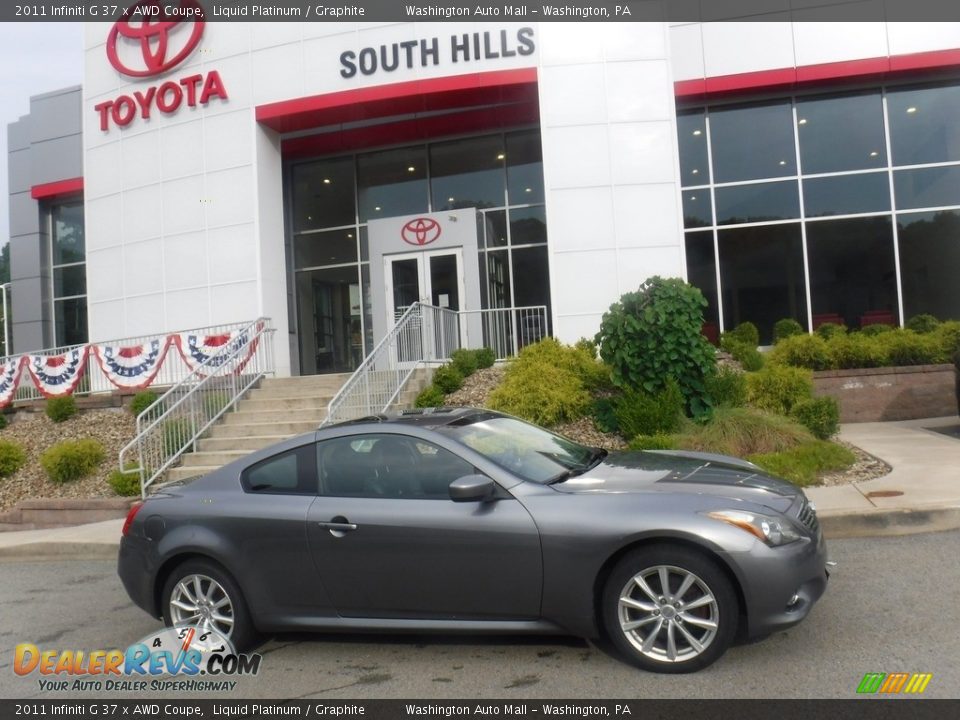 2011 Infiniti G 37 x AWD Coupe Liquid Platinum / Graphite Photo #2