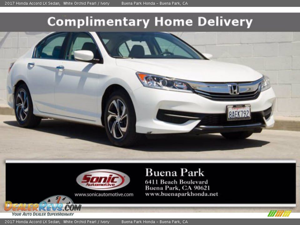 2017 Honda Accord LX Sedan White Orchid Pearl / Ivory Photo #1