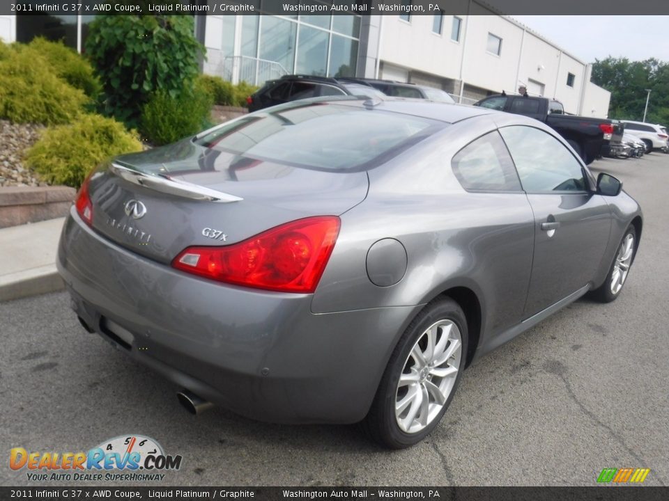 2011 Infiniti G 37 x AWD Coupe Liquid Platinum / Graphite Photo #15