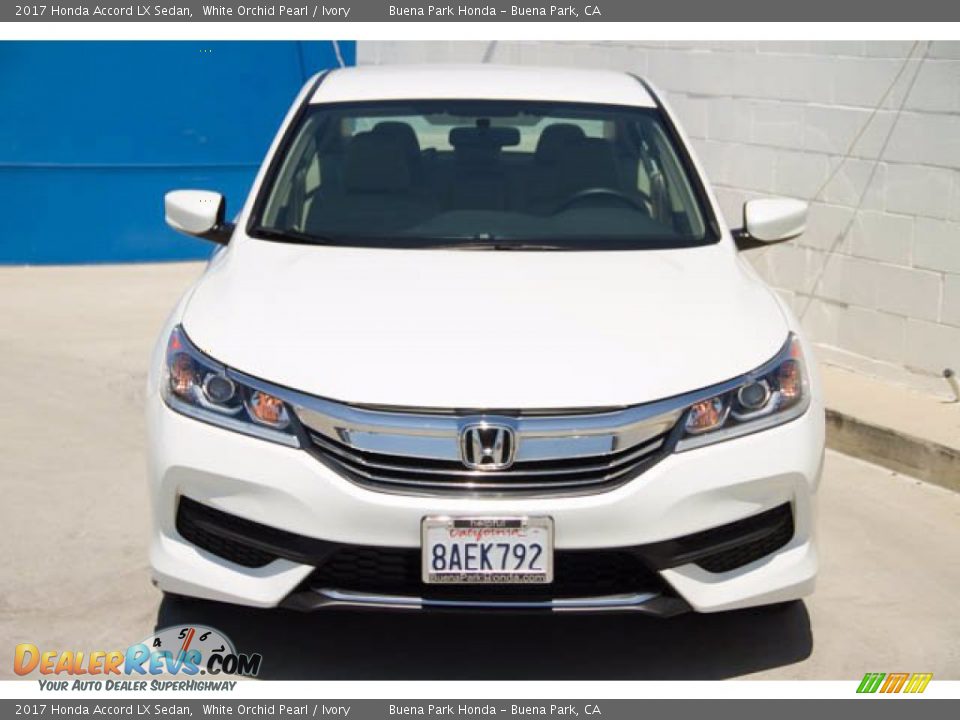 2017 Honda Accord LX Sedan White Orchid Pearl / Ivory Photo #7