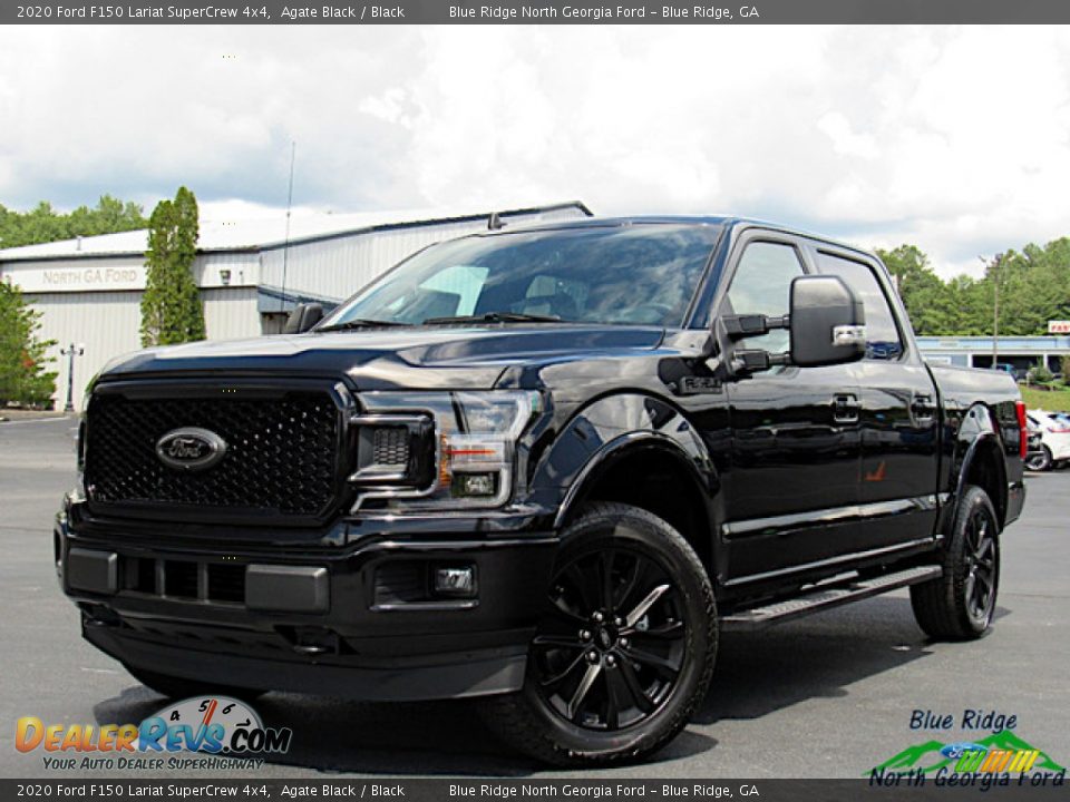 2020 Ford F150 Lariat SuperCrew 4x4 Agate Black / Black Photo #1