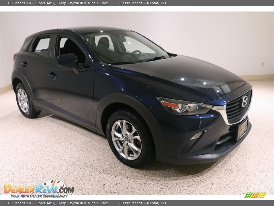 2017 Mazda CX-3 Sport AWD Deep Crystal Blue Mica / Black Photo #1