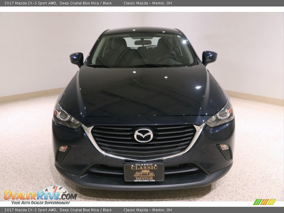 2017 Mazda CX-3 Sport AWD Deep Crystal Blue Mica / Black Photo #2