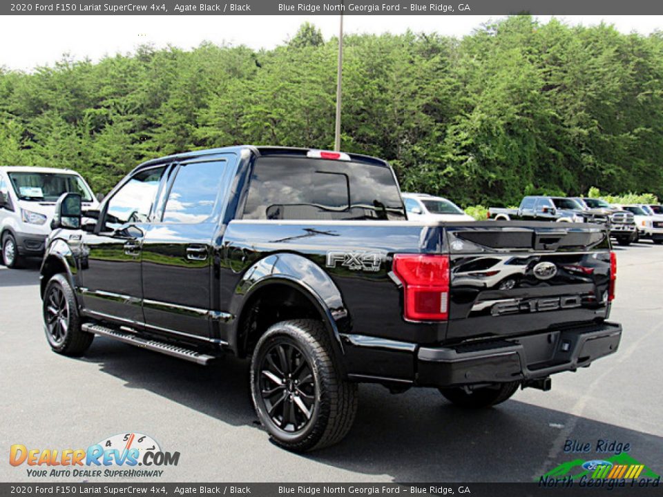 2020 Ford F150 Lariat SuperCrew 4x4 Agate Black / Black Photo #3