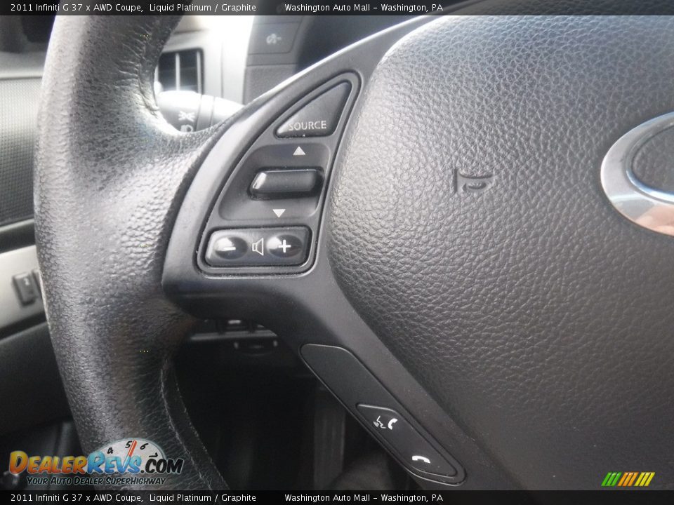 2011 Infiniti G 37 x AWD Coupe Liquid Platinum / Graphite Photo #23