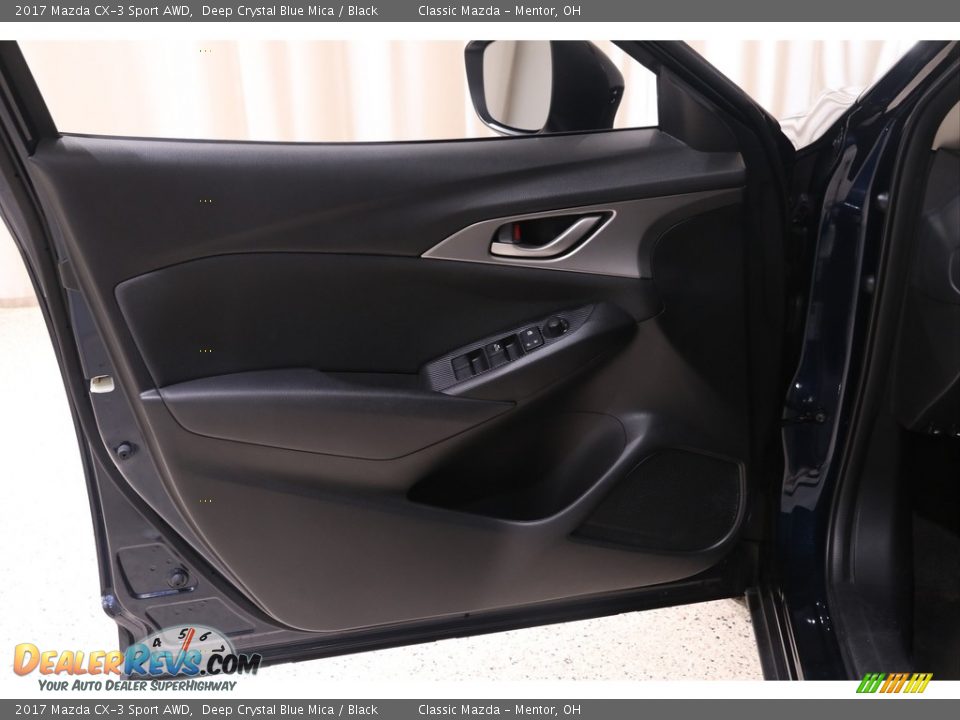 2017 Mazda CX-3 Sport AWD Deep Crystal Blue Mica / Black Photo #4