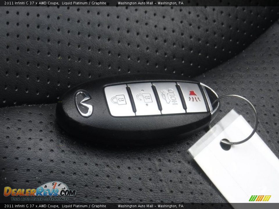 2011 Infiniti G 37 x AWD Coupe Liquid Platinum / Graphite Photo #25