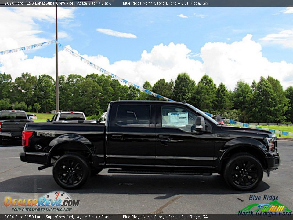 2020 Ford F150 Lariat SuperCrew 4x4 Agate Black / Black Photo #6
