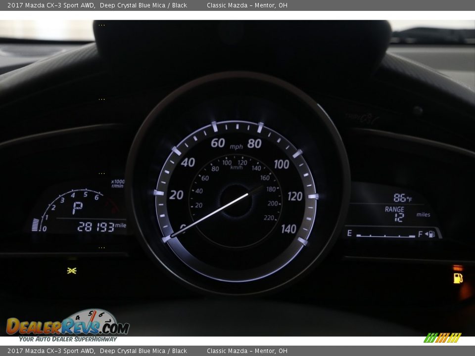 2017 Mazda CX-3 Sport AWD Deep Crystal Blue Mica / Black Photo #10