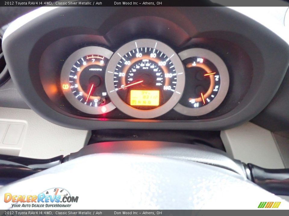 2012 Toyota RAV4 I4 4WD Classic Silver Metallic / Ash Photo #28