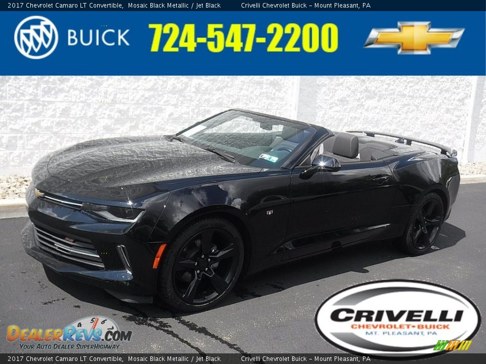 2017 Chevrolet Camaro LT Convertible Mosaic Black Metallic / Jet Black Photo #1