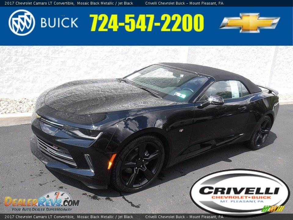 2017 Chevrolet Camaro LT Convertible Mosaic Black Metallic / Jet Black Photo #2