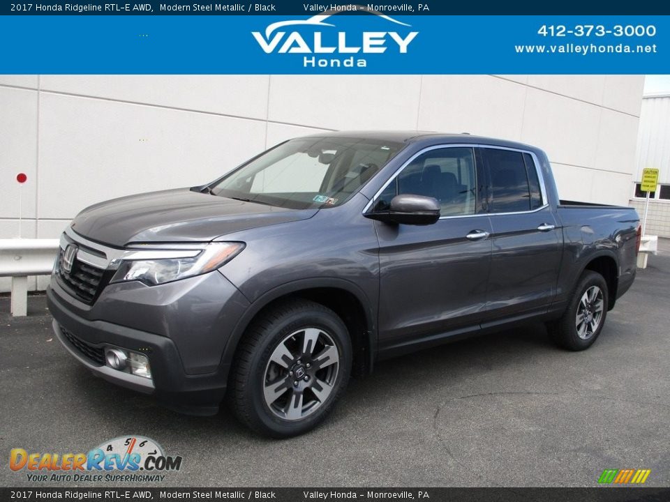 2017 Honda Ridgeline RTL-E AWD Modern Steel Metallic / Black Photo #1