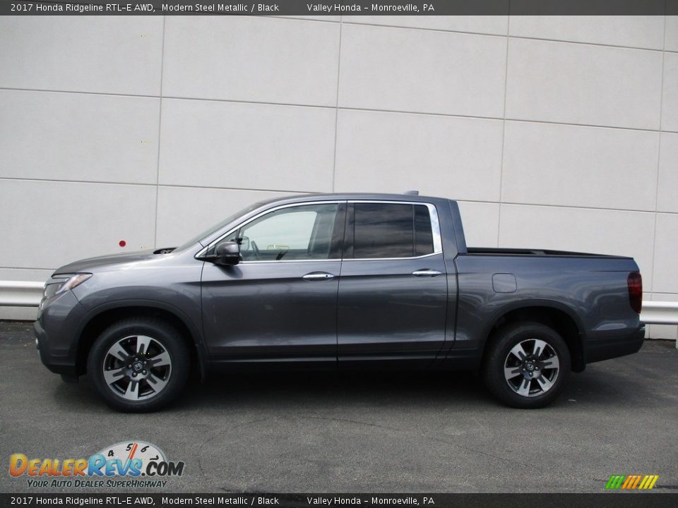 2017 Honda Ridgeline RTL-E AWD Modern Steel Metallic / Black Photo #2