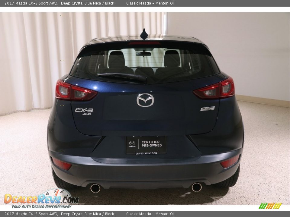 2017 Mazda CX-3 Sport AWD Deep Crystal Blue Mica / Black Photo #23
