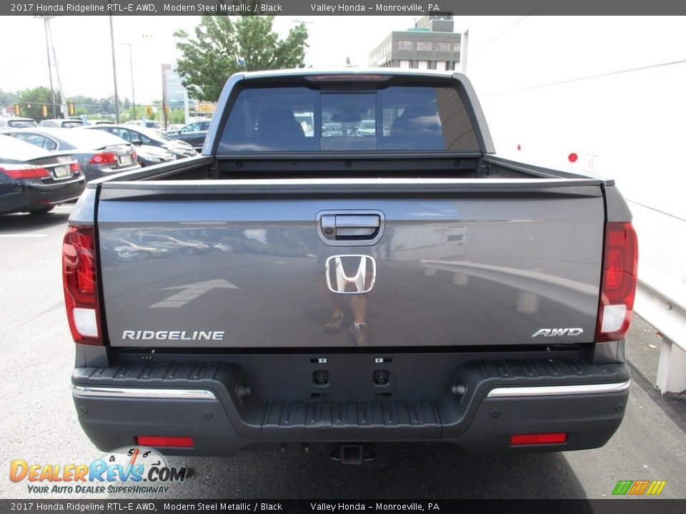 2017 Honda Ridgeline RTL-E AWD Modern Steel Metallic / Black Photo #4