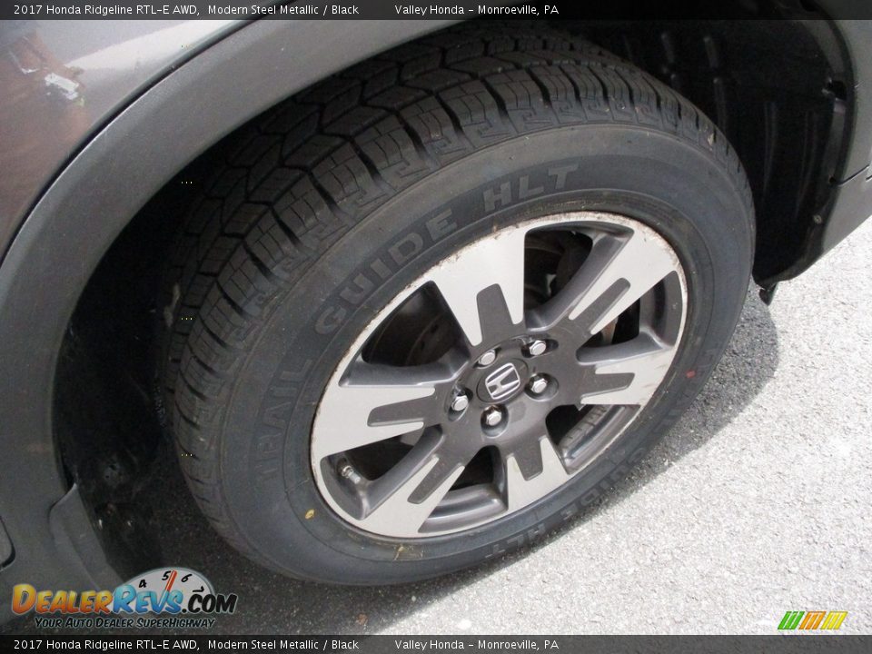 2017 Honda Ridgeline RTL-E AWD Modern Steel Metallic / Black Photo #7