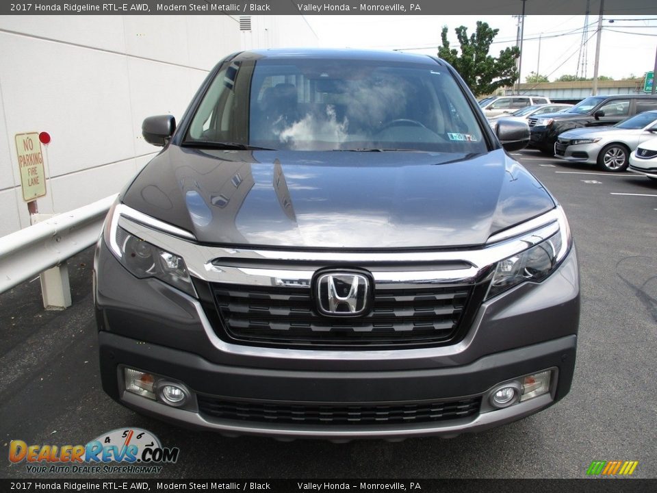 2017 Honda Ridgeline RTL-E AWD Modern Steel Metallic / Black Photo #9