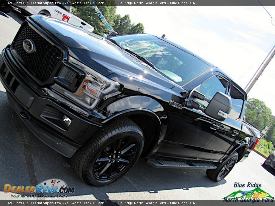 2020 Ford F150 Lariat SuperCrew 4x4 Agate Black / Black Photo #30