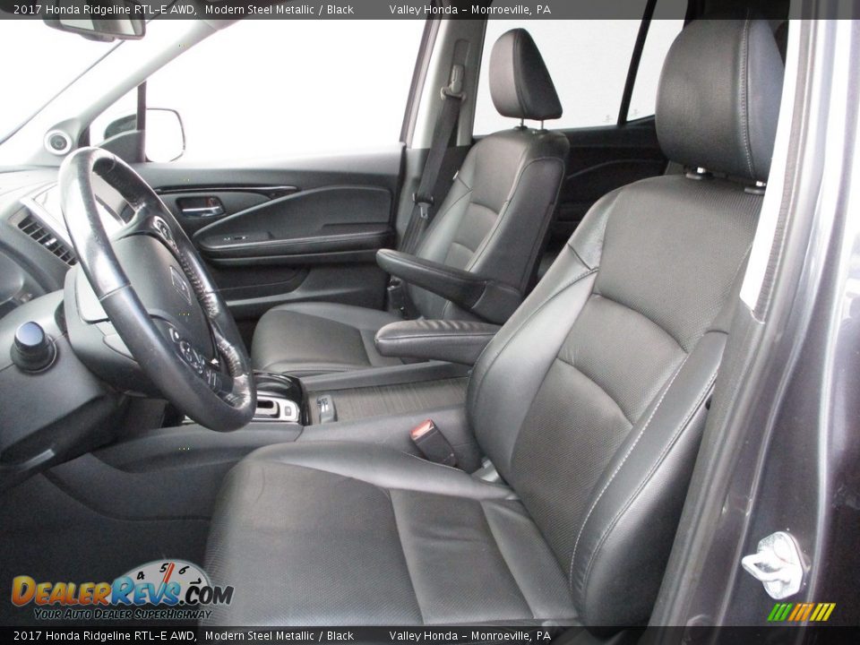 2017 Honda Ridgeline RTL-E AWD Modern Steel Metallic / Black Photo #12