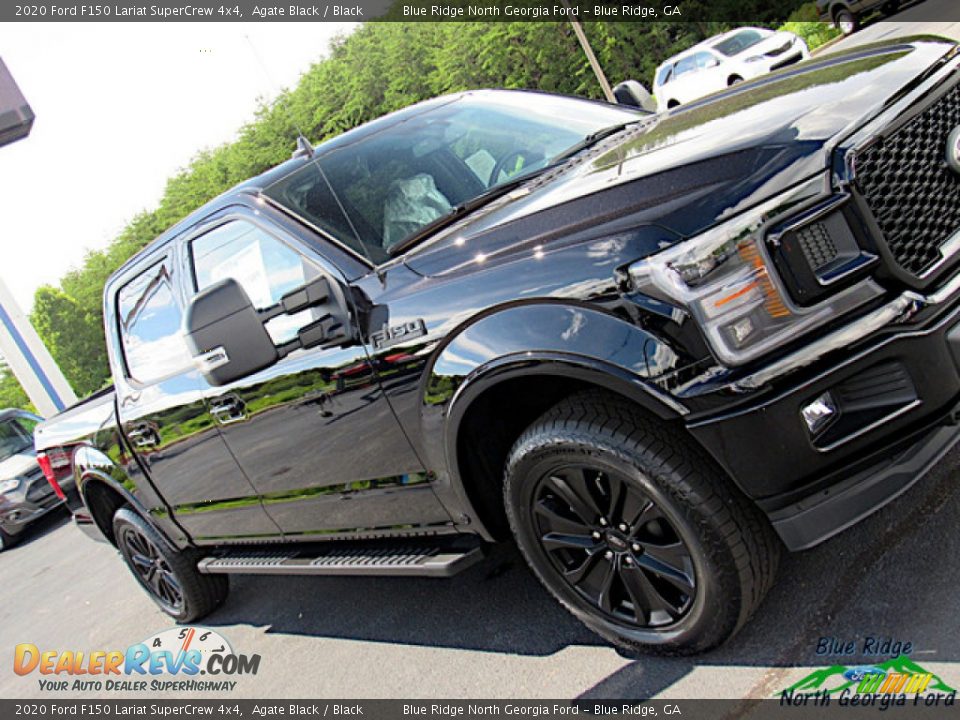 2020 Ford F150 Lariat SuperCrew 4x4 Agate Black / Black Photo #31