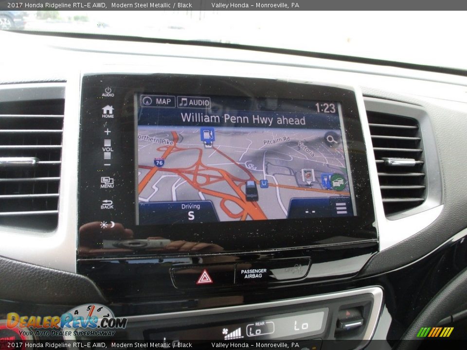 2017 Honda Ridgeline RTL-E AWD Modern Steel Metallic / Black Photo #15