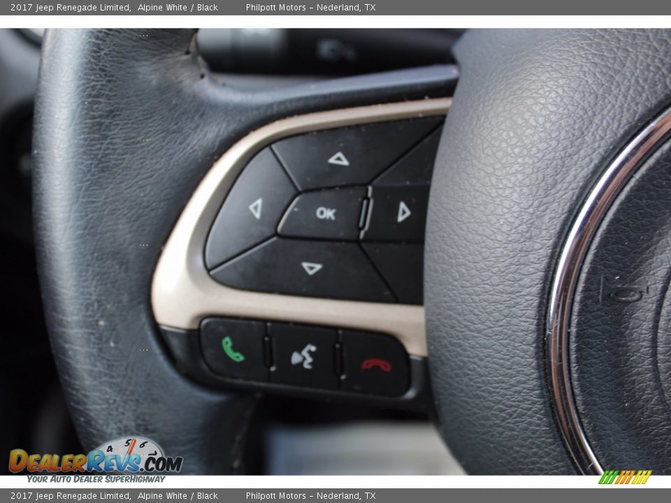 2017 Jeep Renegade Limited Alpine White / Black Photo #16