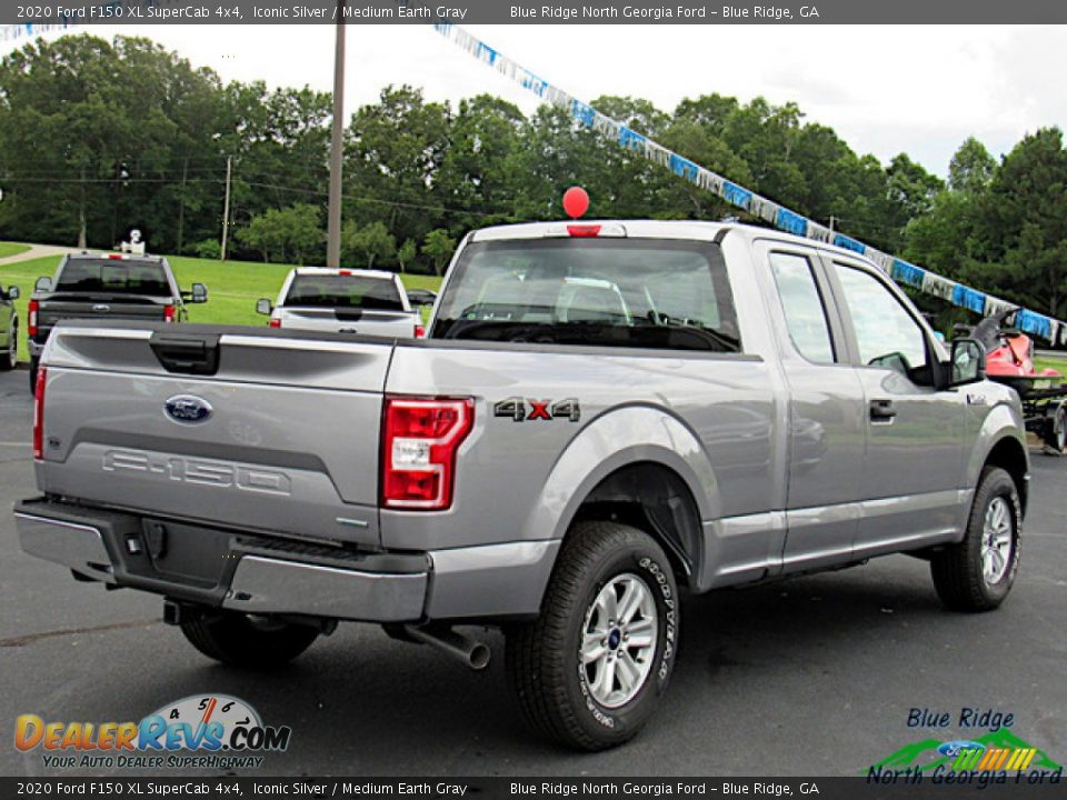 2020 Ford F150 XL SuperCab 4x4 Iconic Silver / Medium Earth Gray Photo #5