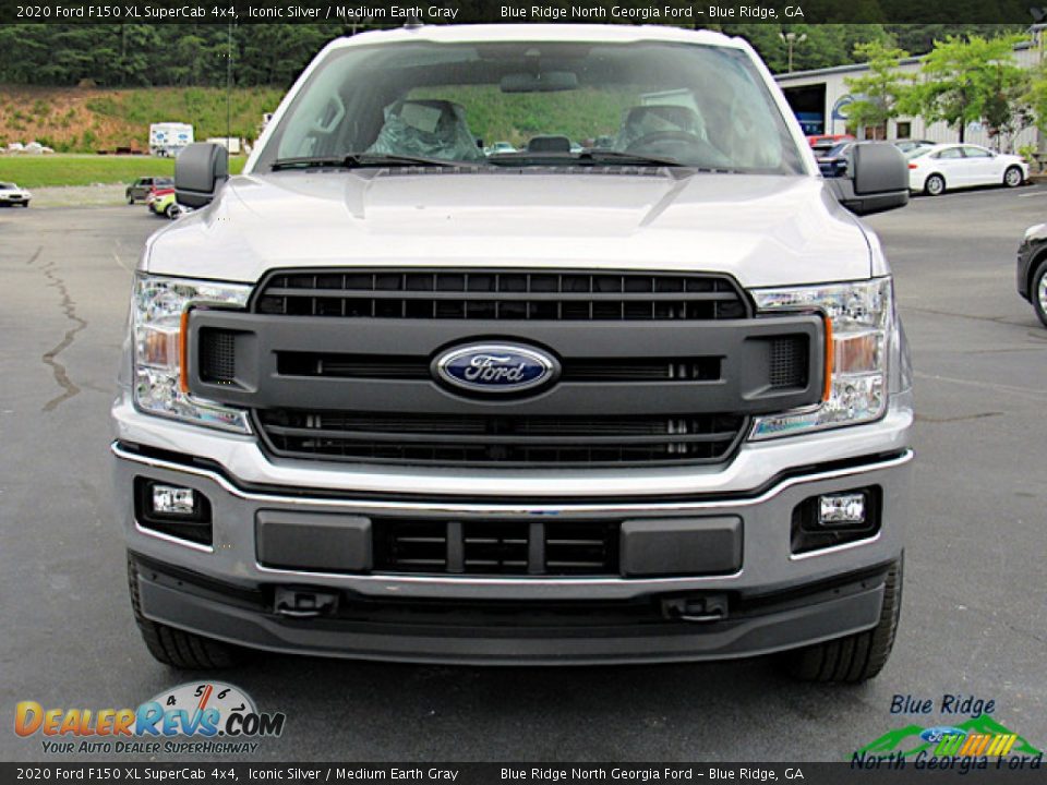 2020 Ford F150 XL SuperCab 4x4 Iconic Silver / Medium Earth Gray Photo #8