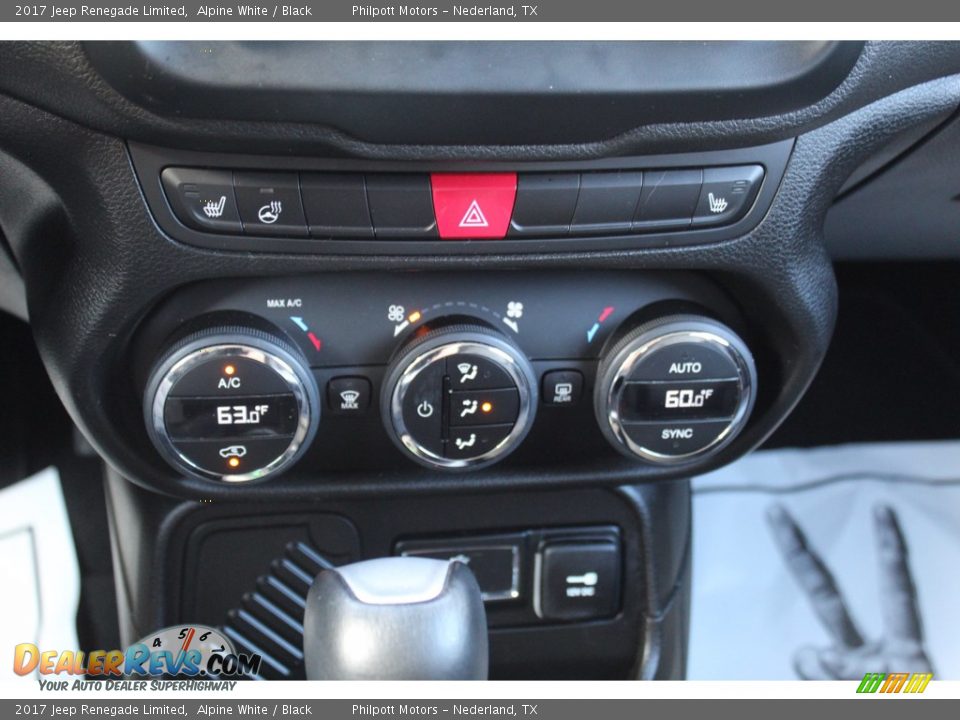 2017 Jeep Renegade Limited Alpine White / Black Photo #21