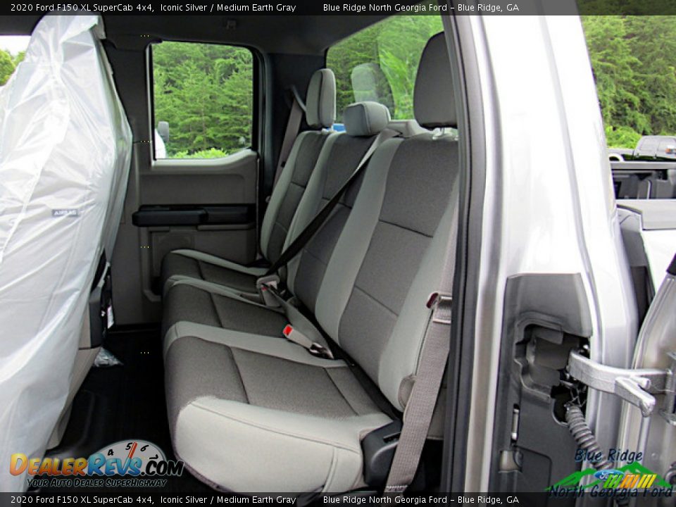 2020 Ford F150 XL SuperCab 4x4 Iconic Silver / Medium Earth Gray Photo #11
