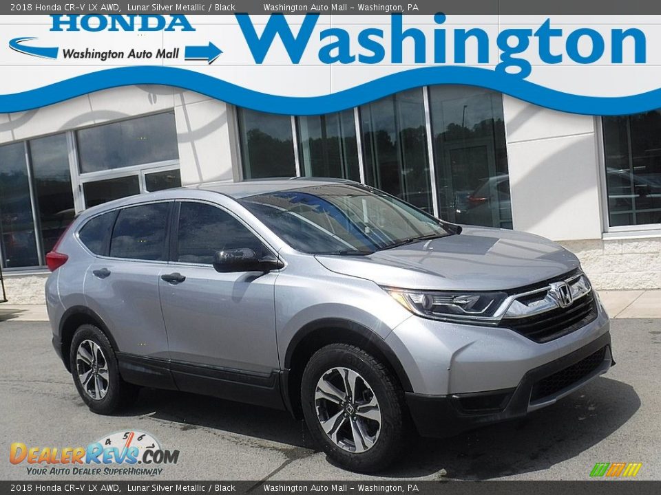 2018 Honda CR-V LX AWD Lunar Silver Metallic / Black Photo #1