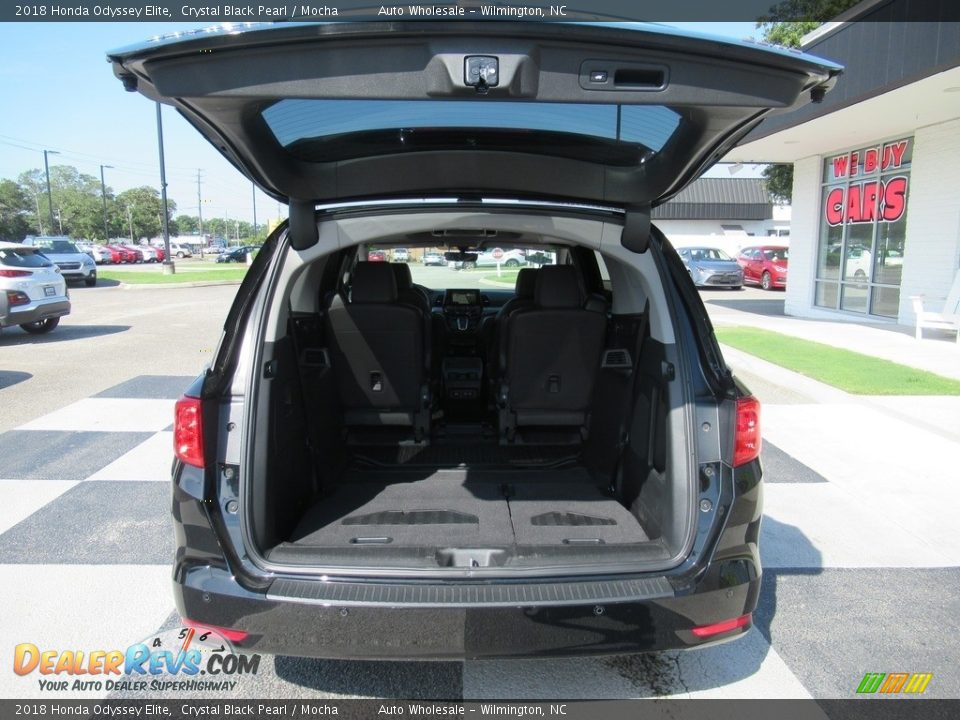 2018 Honda Odyssey Elite Crystal Black Pearl / Mocha Photo #5