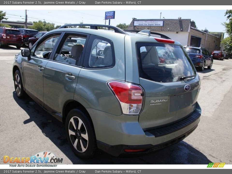 2017 Subaru Forester 2.5i Jasmine Green Metallic / Gray Photo #7