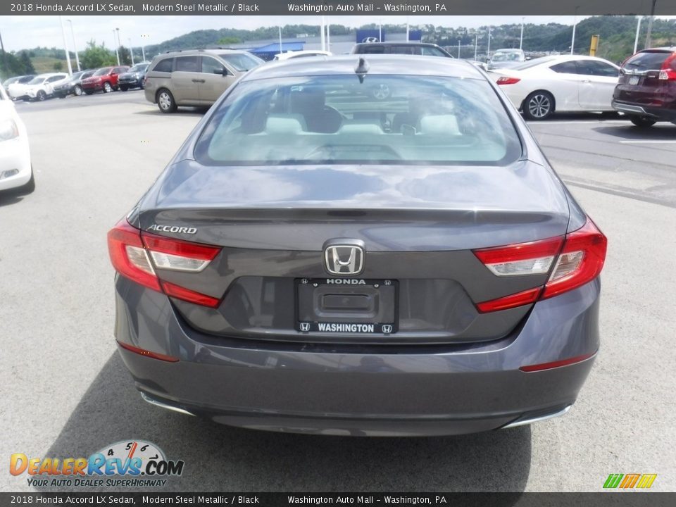 2018 Honda Accord LX Sedan Modern Steel Metallic / Black Photo #8