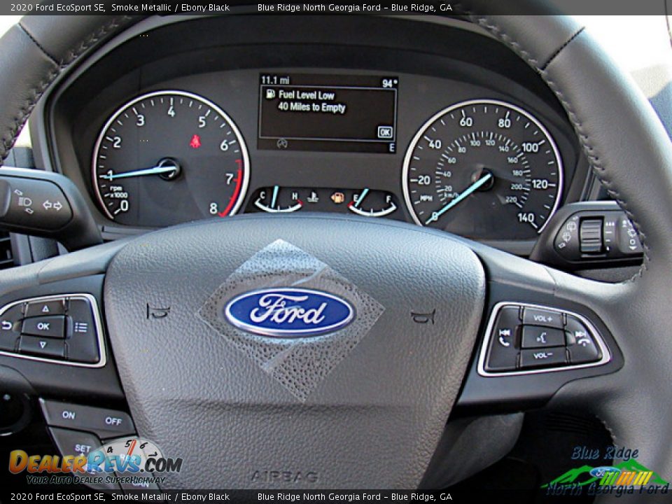 2020 Ford EcoSport SE Smoke Metallic / Ebony Black Photo #16