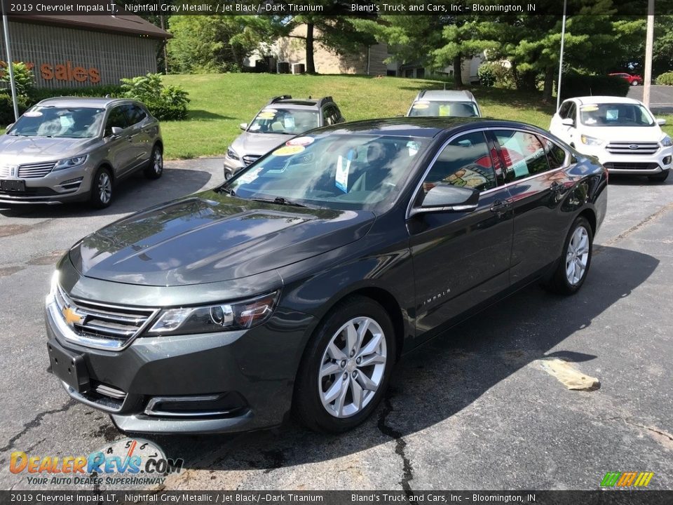 2019 Chevrolet Impala LT Nightfall Gray Metallic / Jet Black/­Dark Titanium Photo #2