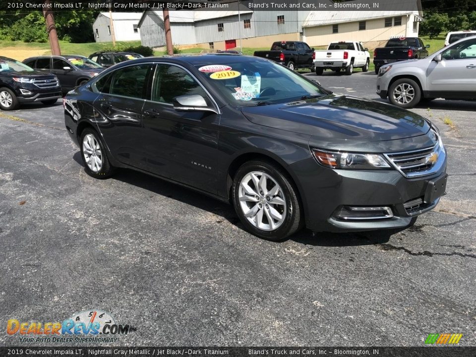 2019 Chevrolet Impala LT Nightfall Gray Metallic / Jet Black/­Dark Titanium Photo #4