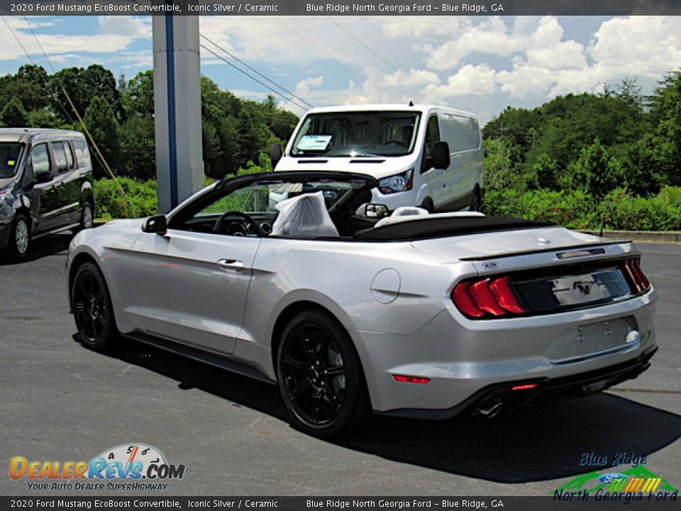 2020 Ford Mustang EcoBoost Convertible Iconic Silver / Ceramic Photo #3