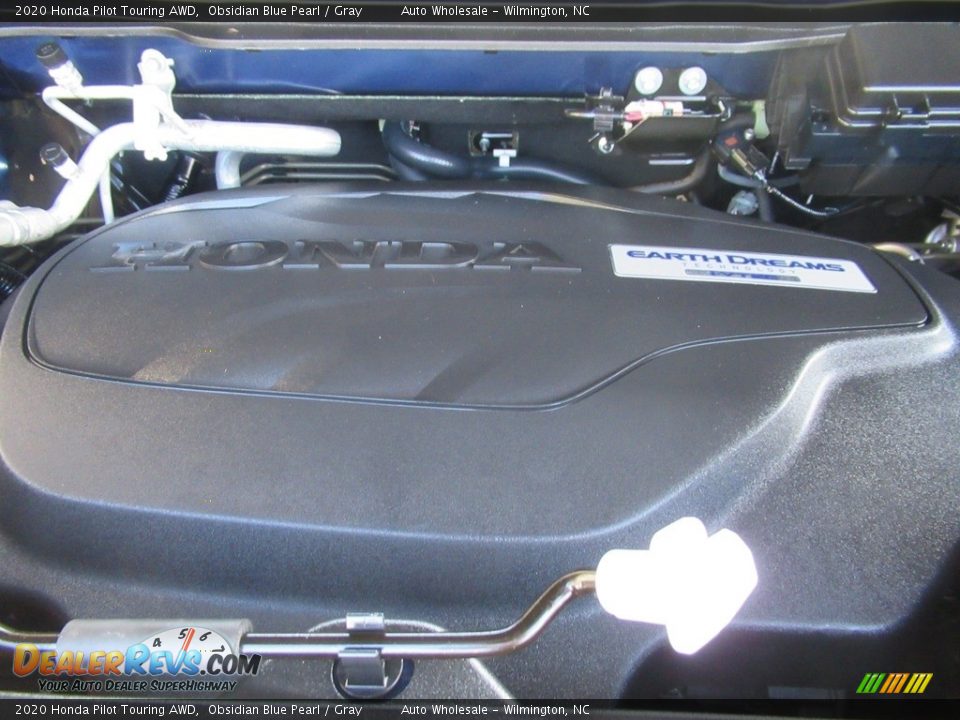 2020 Honda Pilot Touring AWD Obsidian Blue Pearl / Gray Photo #6
