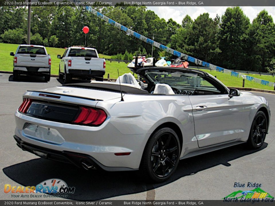 2020 Ford Mustang EcoBoost Convertible Iconic Silver / Ceramic Photo #5